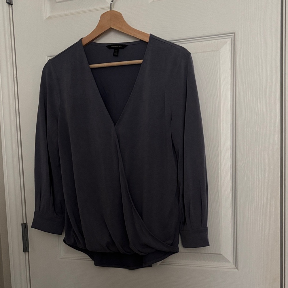 Banana Republic Charcoal Blouse